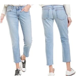 🩵Rag & Bone Dre Low-rise ankle slim boyfriend jeans, raw hem🩵